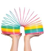 🌈 Giant Rainbow Springy: Jumbo Sensory Fidget Toy ✨ image