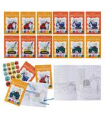 🛻 Construction Colouring Books, Crayons &amp; Stickers 12 Pack