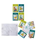 🦕 Dinosaur Colouring Books, Crayons &amp; Stickers - 4 Pack 🦖