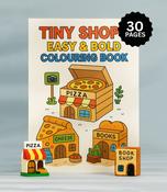 🏪 Tiny Shops Colouring Book - Bold &amp; Easy Fun!