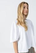Coster top with volume sleeve (white)