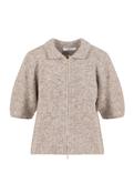 Coster knit with zipper