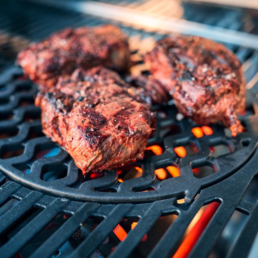 Enders Sear Grate for Grilling - Cast Iron, Wavy Pattern