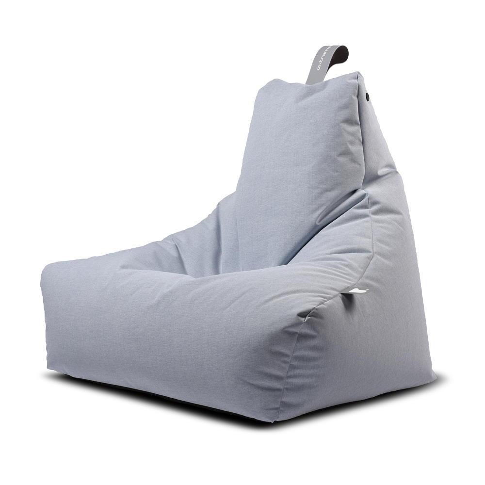 Extreme Lounging Mighty B Bean Bag - Blue, Breathable & Splashproof UV Resistant, EPS Polystyrene Beans, Light Blue