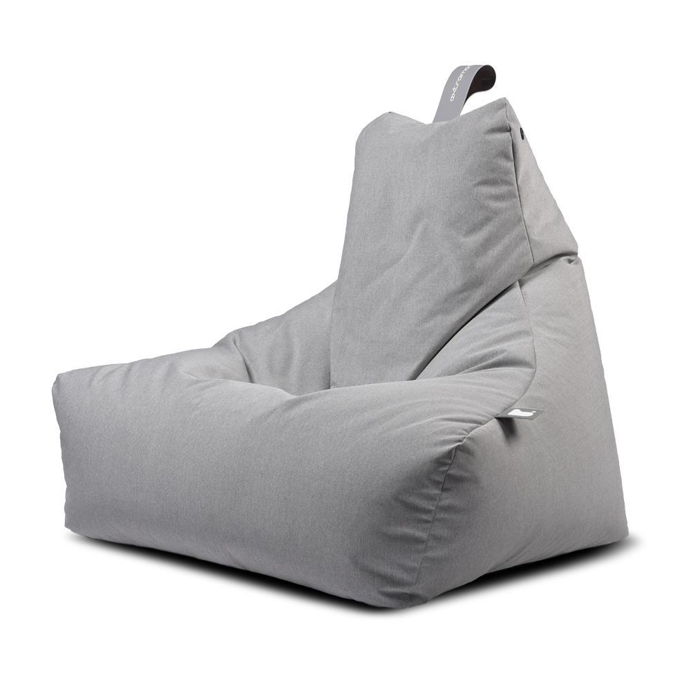 Extreme Lounging Pastel Mighty B Bean Bag - Grey, EPS Polystyrene Beans, Breathable, Splashproof, UV Resistant