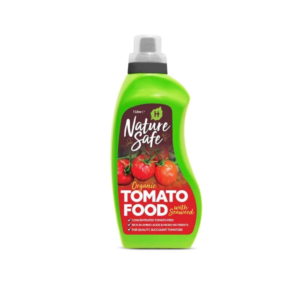Nature Safe Organic Tomato Food with Seaweed 1 Litre Concentrated Tomato Feed for Quality Succulent Tomatoes