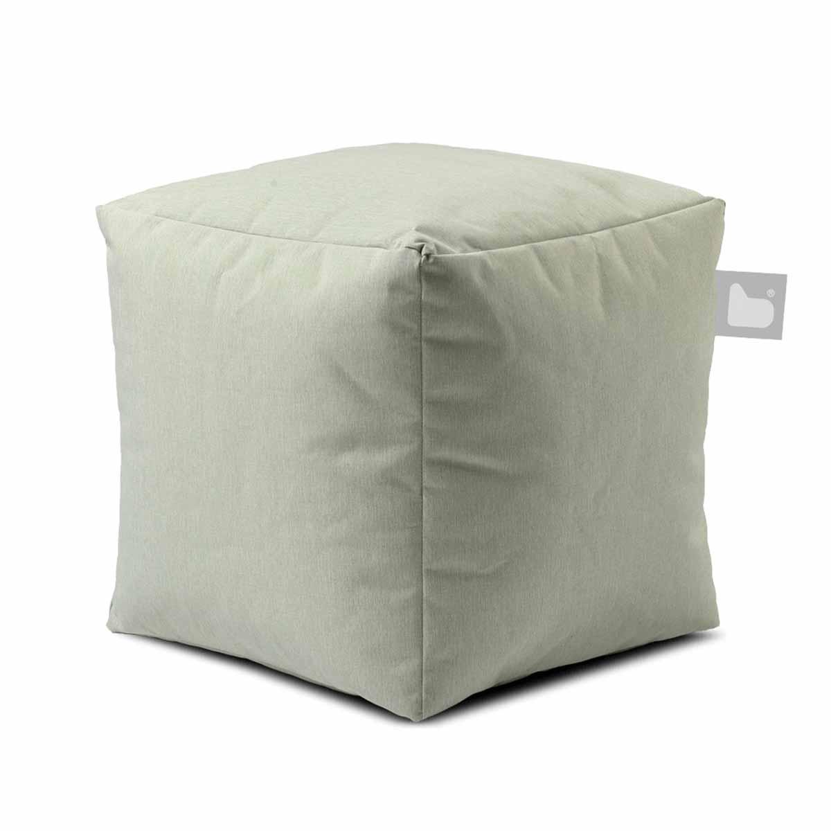 Extreme Lounging B-Box Bean Bag - Green Pastel Color, Cube Shape
