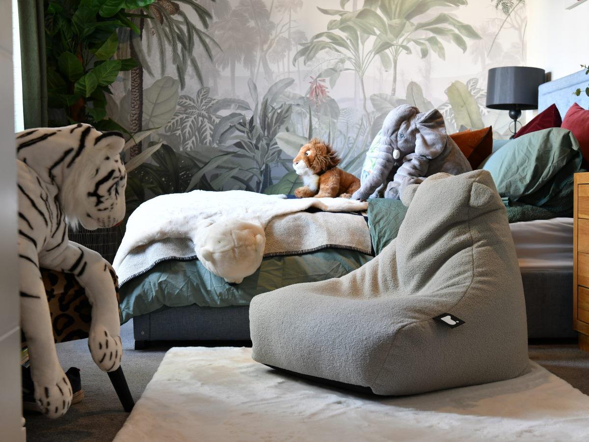 Extreme Lounging Teddy Mini B Bean Bag Soft Grey Indoor Grey Soft