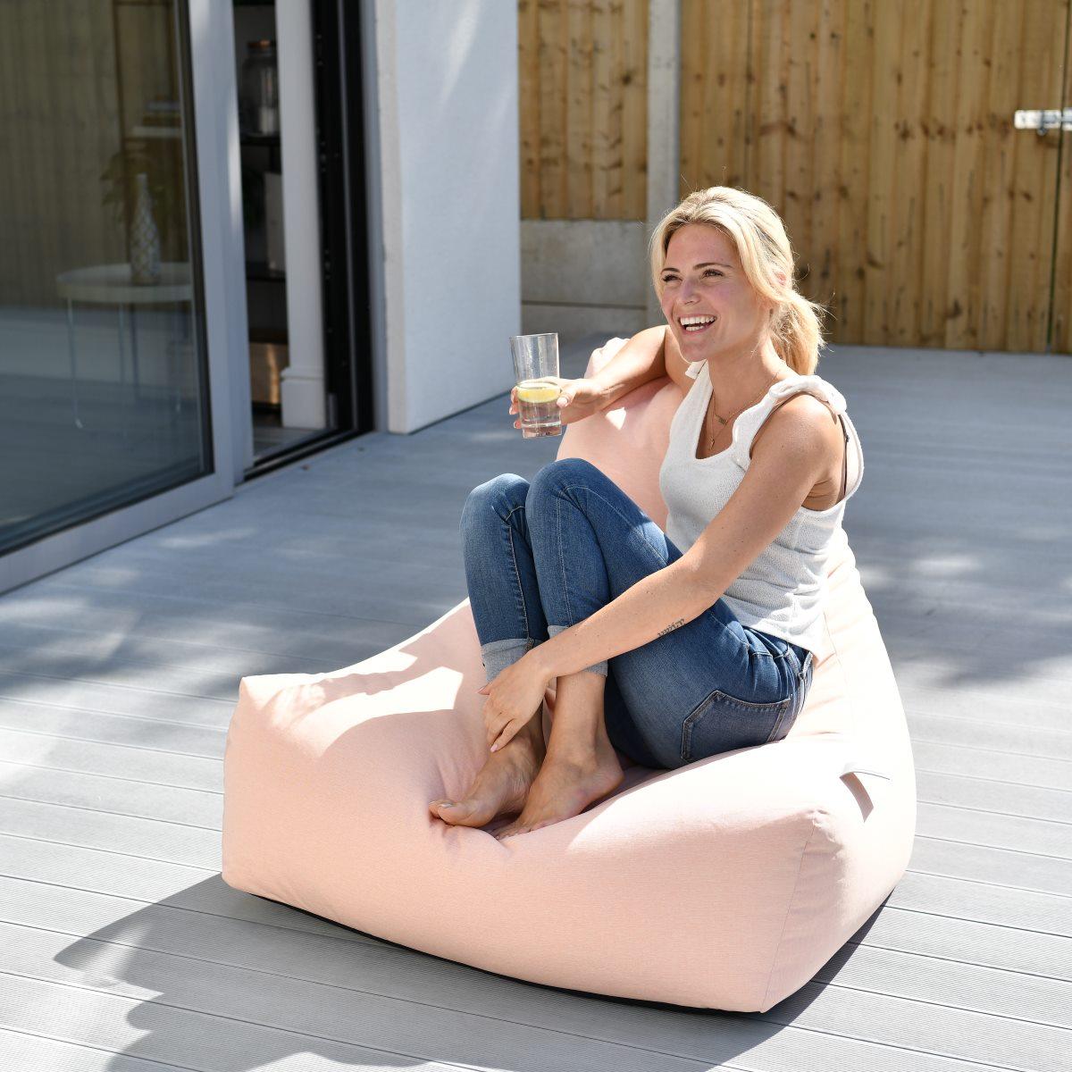 Extreme Lounging Mighty B Bean Bag - Pink, Breathable, UV Resistant, Outdoor