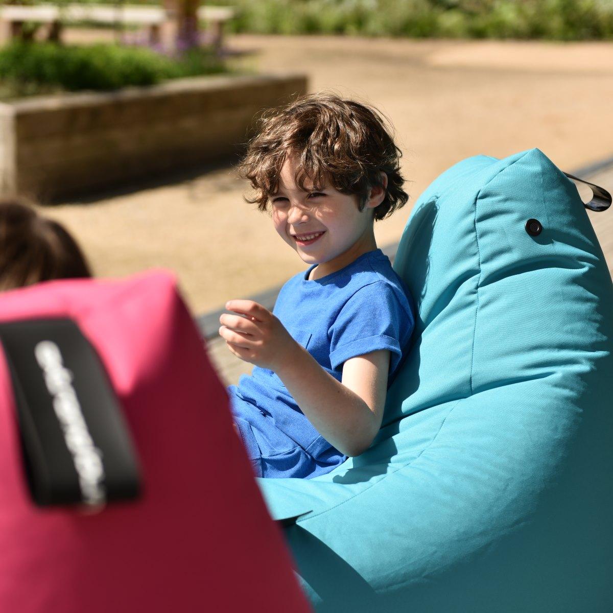 Extreme Lounging Outdoor Bean Bag for Kids - Aqua