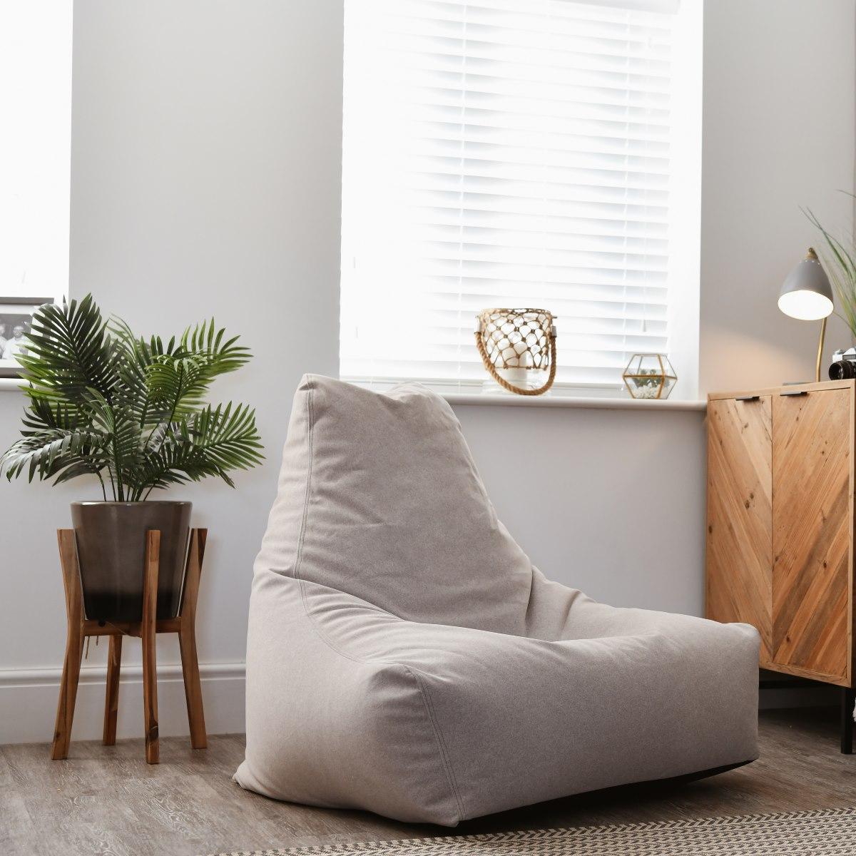 Extreme Lounging Mighty B Indoor Bean Bag Stone Gray Chair