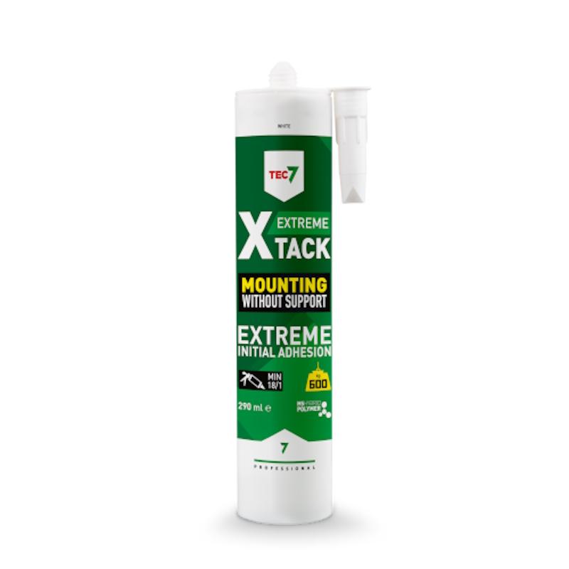 Tec7 X-TACK Adhesive, Mounting Without Support, Extreme Initial Adhesion, Size 290 ml