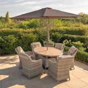 Kettler Lomond 6 Seat Elliptical Set with Parasol &amp; Base