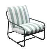 Kettler Cloud Relaxer Chair Burnt - Forest Green with Stripe