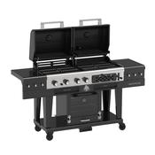 Pit Boss Memphis 2.0 Ultimate Gas and Charcoal Combo BBQ Grill with Manifold Kit, Hose &amp; Regulator image