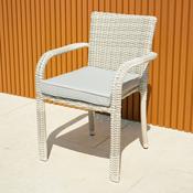 Hamilton Garden Stacking Chair with Seat Cushion