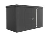 Garden Shed - Neo - Metallic Dark Grey - 1D - 348cm x 180cm x 222cm - Double Door