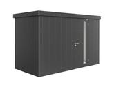 Garden Shed - Neo - Metallic Dark Grey - 1D - 348cm x 180cm x 222cm - Standard Door