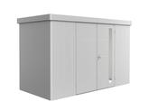 Garden Shed - Neo - Metallic Silver - 1D - 348cm x 180cm x 222cm - Double Door