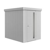 Garden Shed - Neo - Metallic Silver - 2A - 180cm x 236cm x 222cm - Standard Door