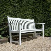5ft (151cm) Alexander Rose New England Broadfield White Acacia Garden Bench