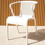 Tuga Stacking Garden Chair - Pastel Ice Grey