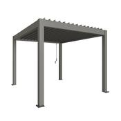 Biohort Adjustable Bio-Climatic Pergola - Metallic Quartz Grey - 3m x 3.5m image