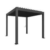 Biohort Adjustable Bio-Climatic Pergola - Metallic Dark Grey - 3m x 3m image
