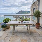 Mesa Extending Dining Table - Rectangular Table Top with Frame and Ceramic Glass image