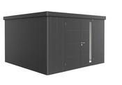 Garden Shed - Neo - Metallic Dark Grey - 4D - 348cm x 348cm x 222cm - Double Door