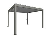 Biohort Adjustable Bio-Climatic Pergola - Metallic Quartz Grey X Metallic Silver - 4m x 3.5m
