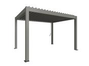 Biohort Adjustable Bio-Climatic Pergola - Metallic Quartz Grey - 4m x 3m image