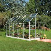 Halls Popular Greenhouse - Silver - Horticultural - 610 - 6ft x 10ft image