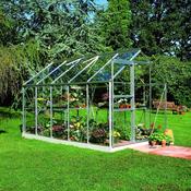 Halls Popular Greenhouse - Silver - Toughened - 610 - 6ft x 10ft