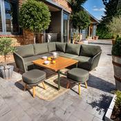 Hartman Eden Square Casual Garden Dining Set - Moss