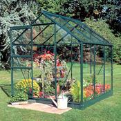 Halls Popular Greenhouse - Green - Horticultural - 66 - 6ft x 6ft