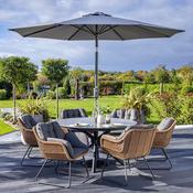 Hartman Rayo 6 Seat Round Garden Dining Set