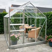 Halls Popular Greenhouse - Silver - Horticultural - 68 - 6ft x 8ft