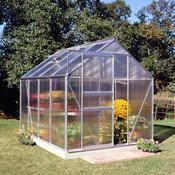 Halls Popular Greenhouse - Silver - Polycarbonate - 68 - 6ft x 8ft
