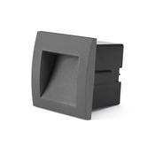Faro Sedna SQ 90 Dark Grey Recessed Lamp - 1W