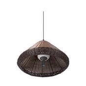 Faro Saigon Out W70 Grey &amp; Brown Cone Pendant Lamp - 15W