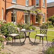 Opal Bistro Set in Bronze with Cushions image