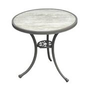 Verona Ceramic Bistro Table in Light Stone