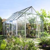 Halls Magnum Greenhouse - Silver - 810 - 8ft x 10ft - Toughened