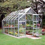 Halls Magnum Greenhouse - Silver - 812 - 8ft x 12ft - Toughened