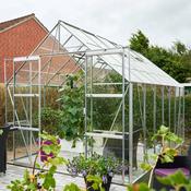 Halls Magnum Greenhouse - Silver - 814 - 8ft x 14ft - Toughened