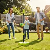2-in-1 Garden Sports Set (Swing Racket, Soccer Set)