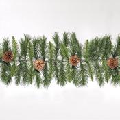 9 ft (270 cm) Deluxe Princess Christmas Garland – 180 Tips &amp; 14 Pine Cones image