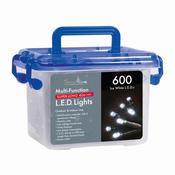 600 White LED Multi-Function Christmas Lights with Timer image