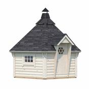 Eva 8.7m BBQ Gazebo Hut including BBQ image
